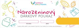 Dárkový poukaz K narozeninám - bonbóny Forma poukazu: emailem, Hodnota dárkového poukazu: 500