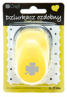 Děrovačka ozdobná 2,5cm čtyřlístek