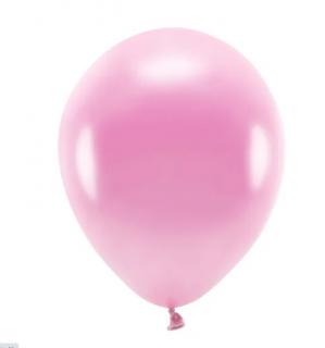 Eko balónky metalické růžové 10ks