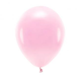 Eko balónky pastelové, světle růžové 10ks