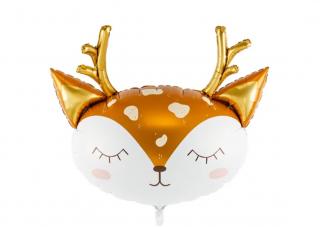 Fóliový balónek Deer, 73x64cm, mix