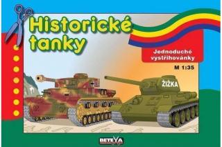 Historické tanky-vystřihovánky model