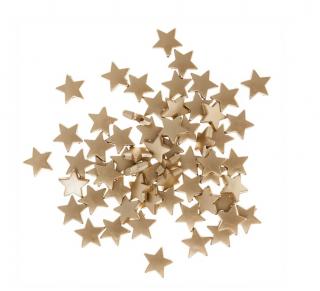 Korálky hvězdičky1,5cm 60ks zlaté