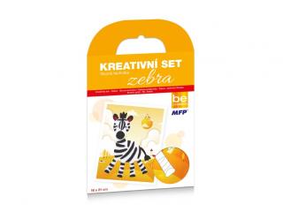 Kreativní set - Zebra - filcová technika 16x21cm