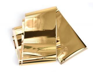 Metalická fólie zlatá,8cmx2m