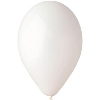 Nafukovací balónky 10  GEMAR pastel bílý 100 ks