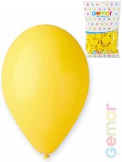 Nafukovací balónky 10  GEMAR pastel žluté 100 ks