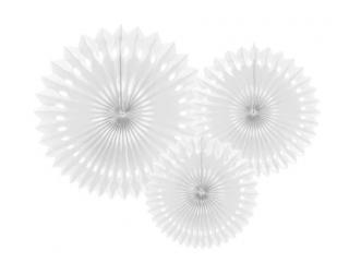 Papírové dekorativní rozety 20-30 cm,  3ks