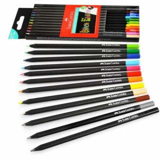 Pastelky Faber-Castell Black Edition - 12 barev