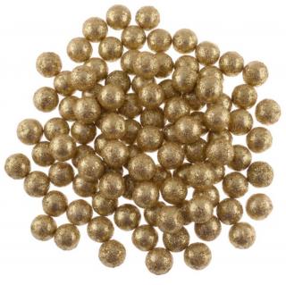Polystyrenové kuličky GLITTER zlaté 1,8 cm