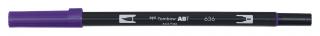 Popisovač Tombow oboustranný ABT Dual Brush Pen 636 - Imperial Purple