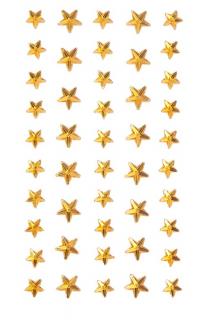 Samolepící kamínky hvězdy zlaté 46ks
