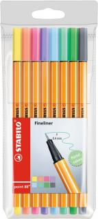 Stabilo Point Liner - Pastelové barvy 8ks