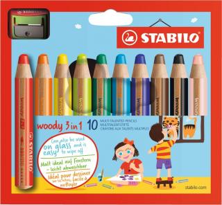 STABILO woody 3in1 10ks