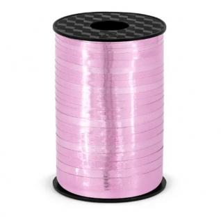 Stuha cívka růžová metalická, 5mm/225m