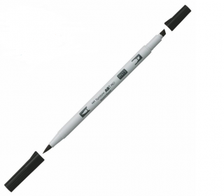 Tombow ABT PRO lihový Dual Brush Pen, black N15