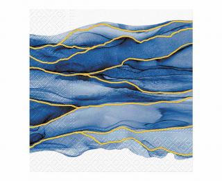 Ubrousky Watercolor Waves 33x33 cm / 20 ks.