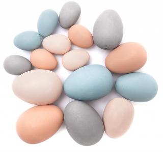 Vajíčka velikonoční tlumená pastelová 16ks