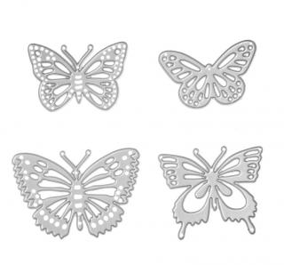 Výřezové šablony motýli 4ks