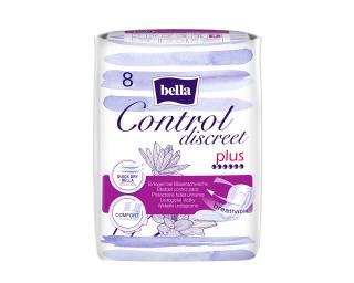 Bella urologické vložky Control Discreet Plus - 8 ks  + Při koupi jakýchkoliv 2 ks Bella Control Discreet dostanete Bella intimní vlhčené ubrousky…