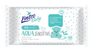 Dětské vlhčené ubrousky Linteo Baby Aqua Sensitive - 48 ks