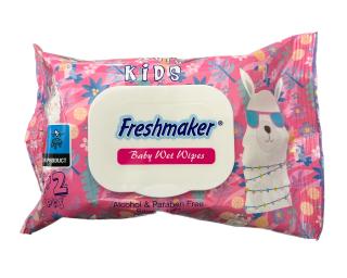 Freshmaker KIDS dětské vlhčené ubrousky s víčkem - 72 ks Barva: Lama