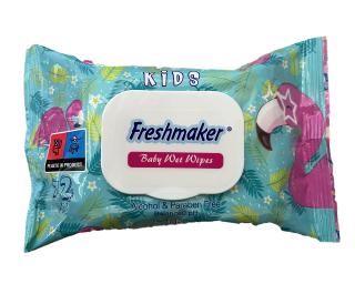 Freshmaker KIDS dětské vlhčené ubrousky s víčkem - 72 ks Barva: Plameňák