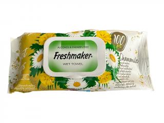Freshmaker vlhčené ubrousky s heřmánkovou vůní a víčkem - 100 ks Barva: Žlutý