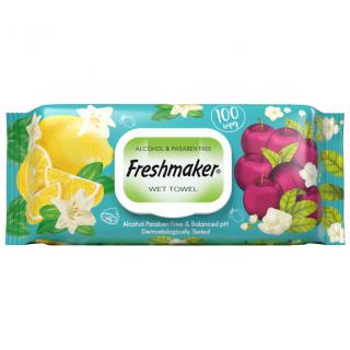 Freshmaker vlhčené ubrousky s vůní citrón, třešeň - 100 ks