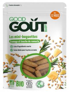 Good Gout BIO Mini bagetky s rozmarýnem a sýrem (70 g)