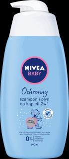 Nivea Baby šampón a pěna do koupele 2v1 (500 ml)