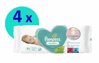 Pampers Sensitive - 4 x 80 ks