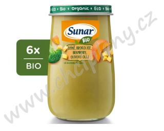 Sunar BIO Dýně, brokolice, brambory, olivový olej (6 x 190 g)