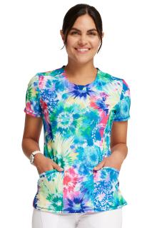 Dámská pracovní halenka Cherokee Infinity s potiskem batiky CK609 TDBR Velikost: XL