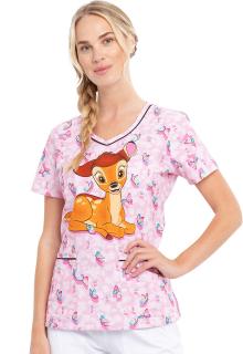 Zdravotnická dámská halena Disney s potiskem Koloušek Bambi TF634 BAUF Velikost: L