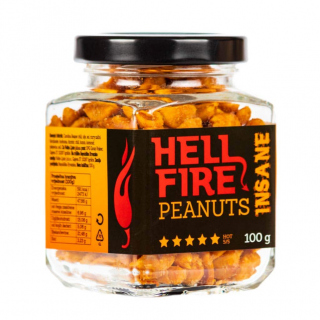 Hellfire Spicy Peanuts  INSANE  – šíleně pekelné arašídy (100 g)