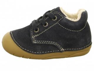 Capáčky Lurchi 33-13978-22 Suede Navy zateplené Velikost: 18