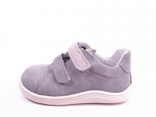 Celoroční barefoot obuv Baby Bare Febo spring - grey/pink Velikost: 26