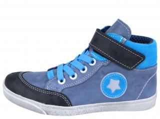 Celoroční obuv Jonap 050M, 028M - modrá, špice maskáč Velikost: 32
