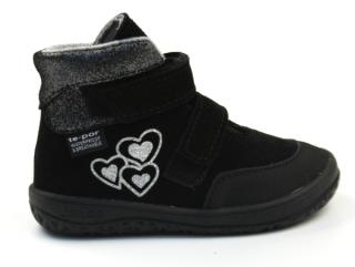Celoroční obuv Jonap Jerry devon srdce s membránou černá Velikost: 29