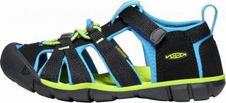 Dětské sandály SEACAMP II CNX, BLACK/BRILLIANT BLUE, keen, 1022984/1022969, černá Velikost: 37