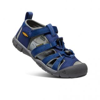 Dětské sandály SEACAMP II CNX, blue depths/gargoyle, Keen, 1010096, modrá velikost: 24