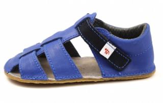 Letní barefoot obuv EF - světle modré Velikost: 27