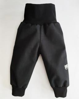Zateplené chlapecké softshellové kalhoty SPARK s kožíškem/ velikosti 80 - 128 / prodyšné a vodoodpudivé Barva,Velikost: 110