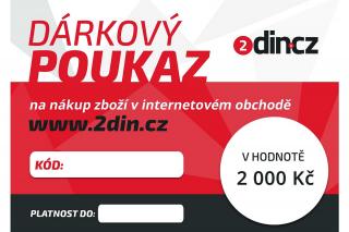 Dárkový poukaz na 2000 Kč