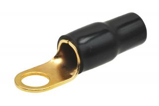 Kabelová oko zlaté pro kabel 35mm2 černá izolace 232488