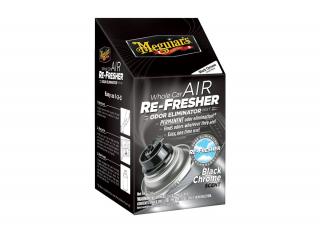 Meguiar's Air Re-Fresher Odor Eliminator - Black Chrome Scent - čistič klimatizace + pohlcovač pachů + osvěžovač vzduchu, vůně  Black Chrome , 71 g
