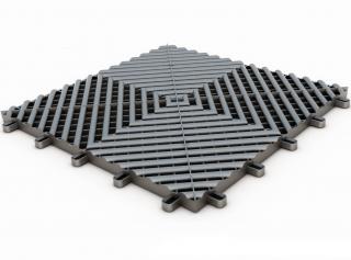 Plastová dlaždice modulární podlahy antracitová Maxton Floor Charcoal V2
