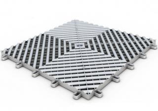 Plastová dlaždice modulární podlahy šedá Maxton Floor Grey V2