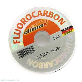 CLIMAX Fluorocarbon - 0,50 mm - 14,50kg - barva: čirá CLIMAX Fluorocarbon - 0,12 mm - 1,00kg - barva: čirá